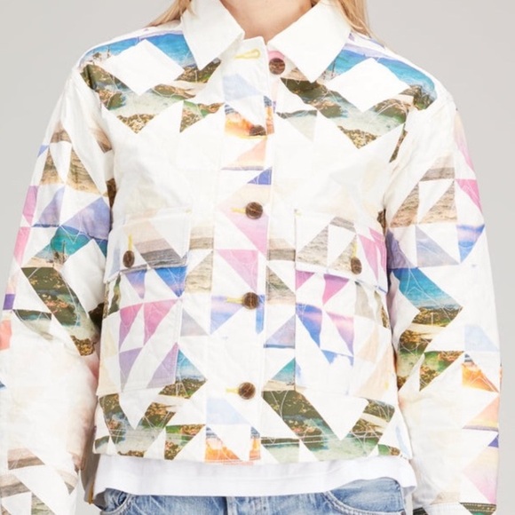 Quilted Sunset Patterned Jacket - Picture 4 of 6